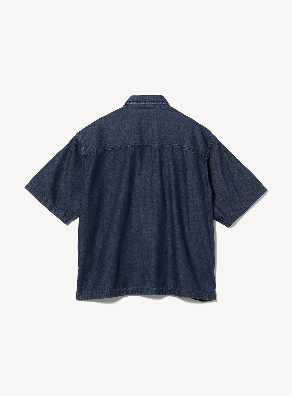 เสื้อเชิ้ตเดนิมทรงครอปกว้าง [ทรงหลวมสั้น]