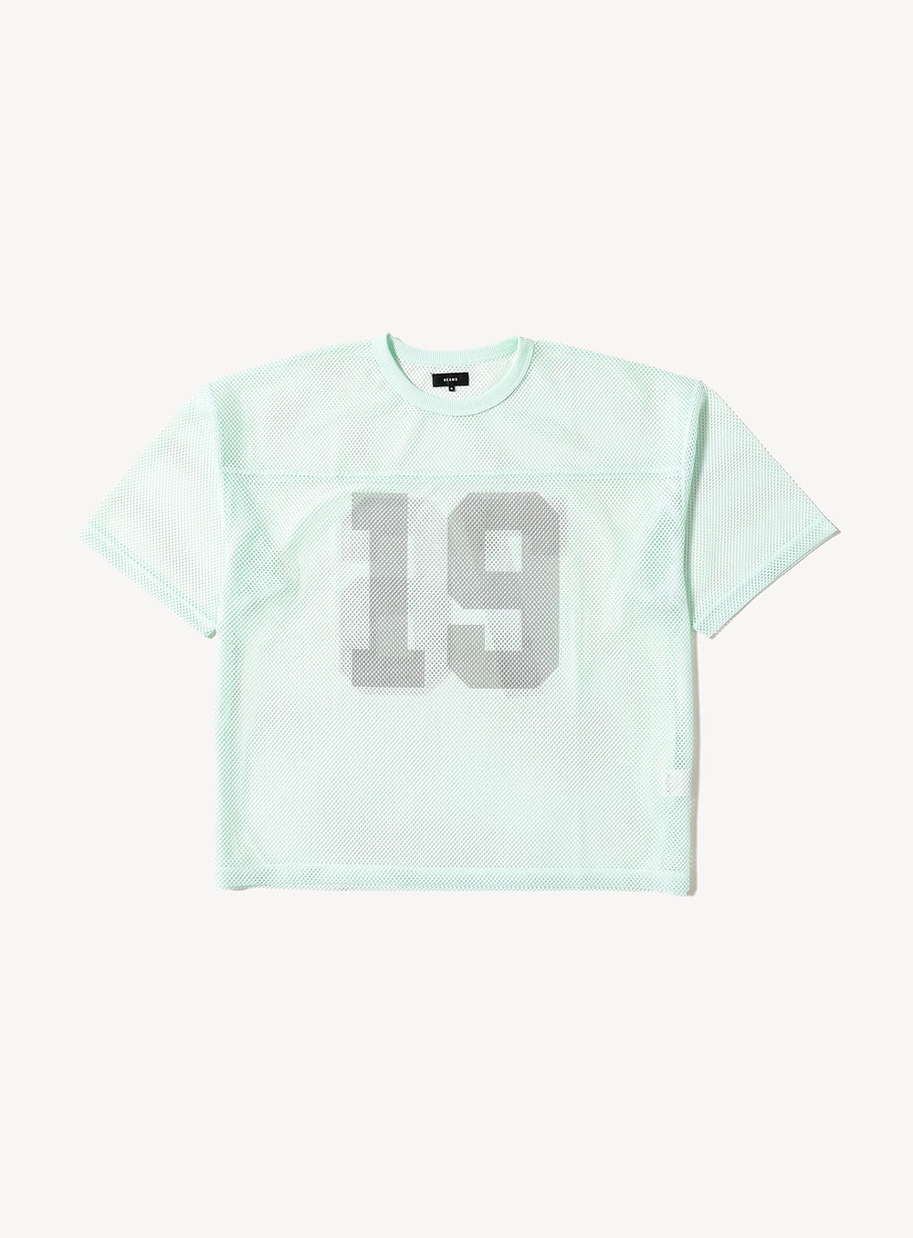เสื้อยืดพิมพ์ลายผ้าตาข่าย [ทรงสั้นแบบหลวม]