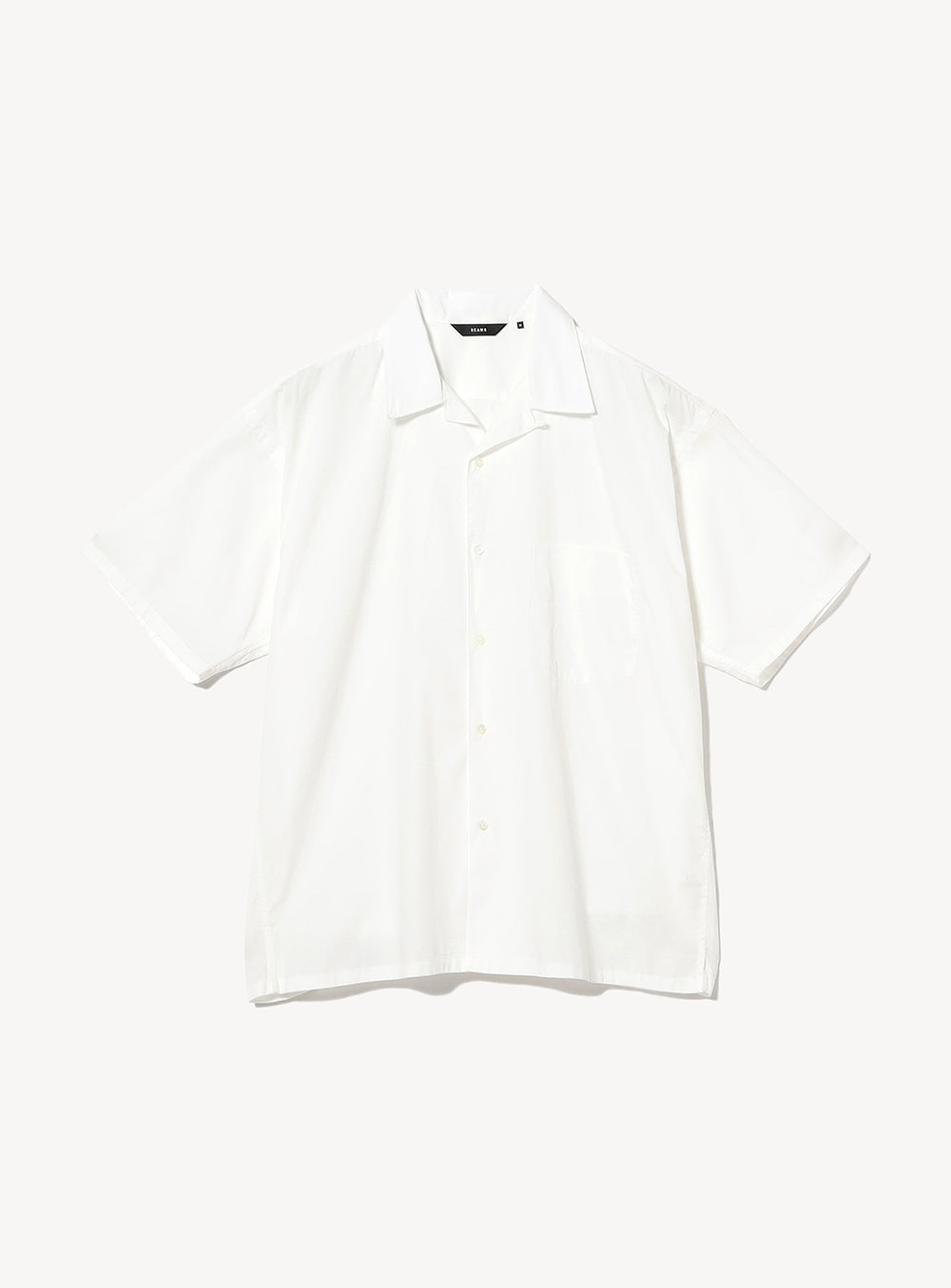 Broadcloth Open Collar Shirt