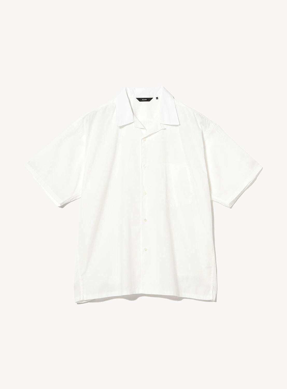Broadcloth Open Collar Shirt