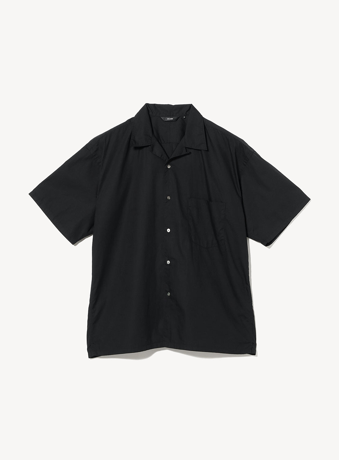 Broadcloth Open Collar Shirt