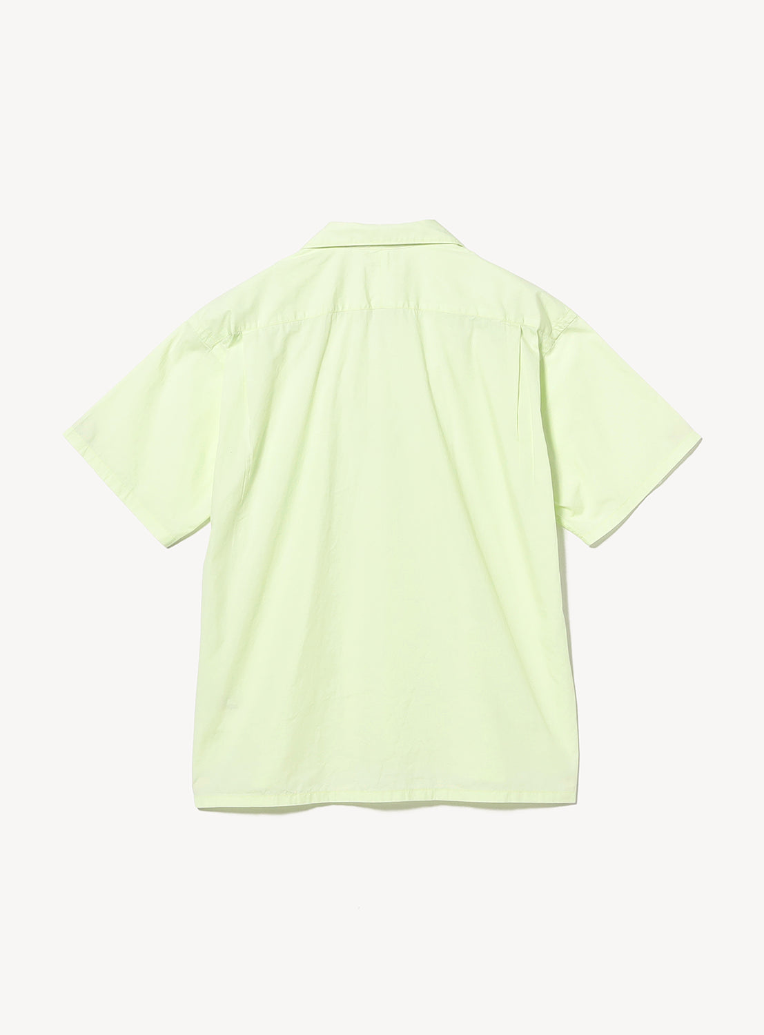 เสื้อเชิ้ตคอปกเปิดผ้าบรอดคลอธ [ทรงหลวม]