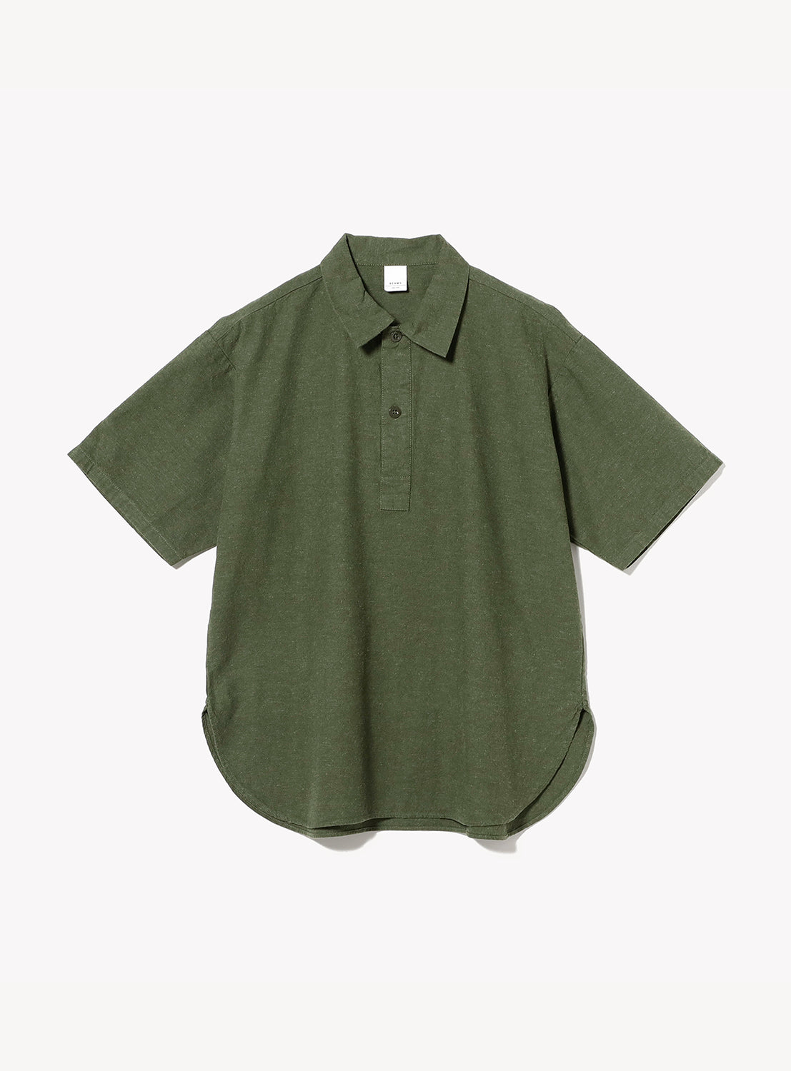 Military-Inspired Wide Fit Pullover Shirt
