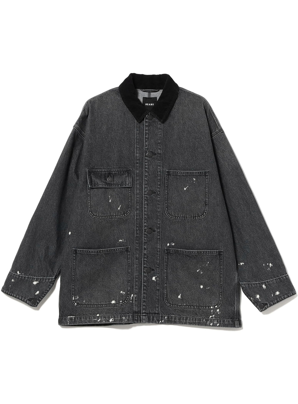 Paint Splatter Denim Coverall