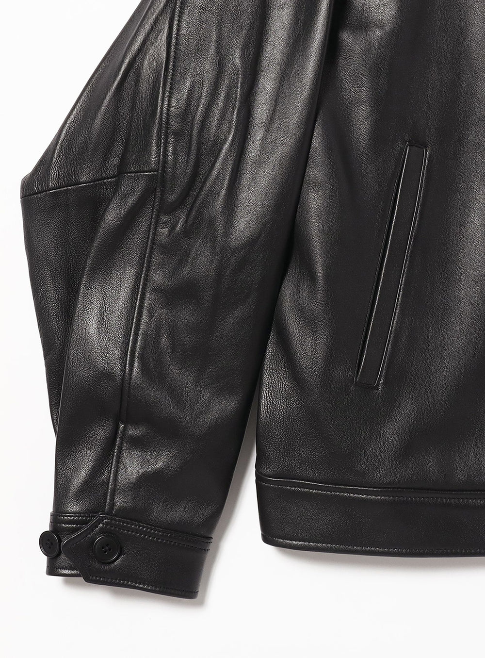 Leather Zip Blouson