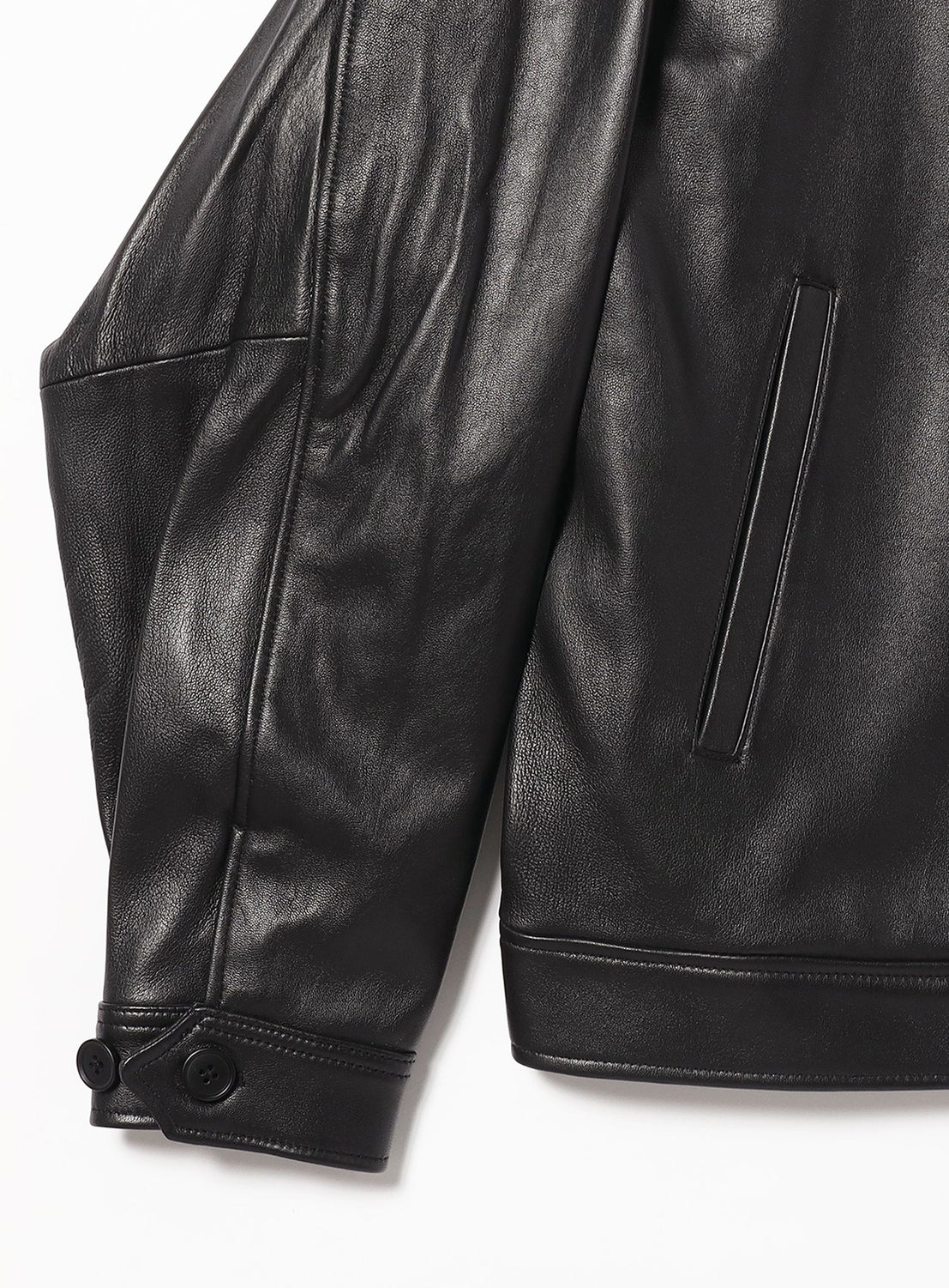 Leather Zip Blouson