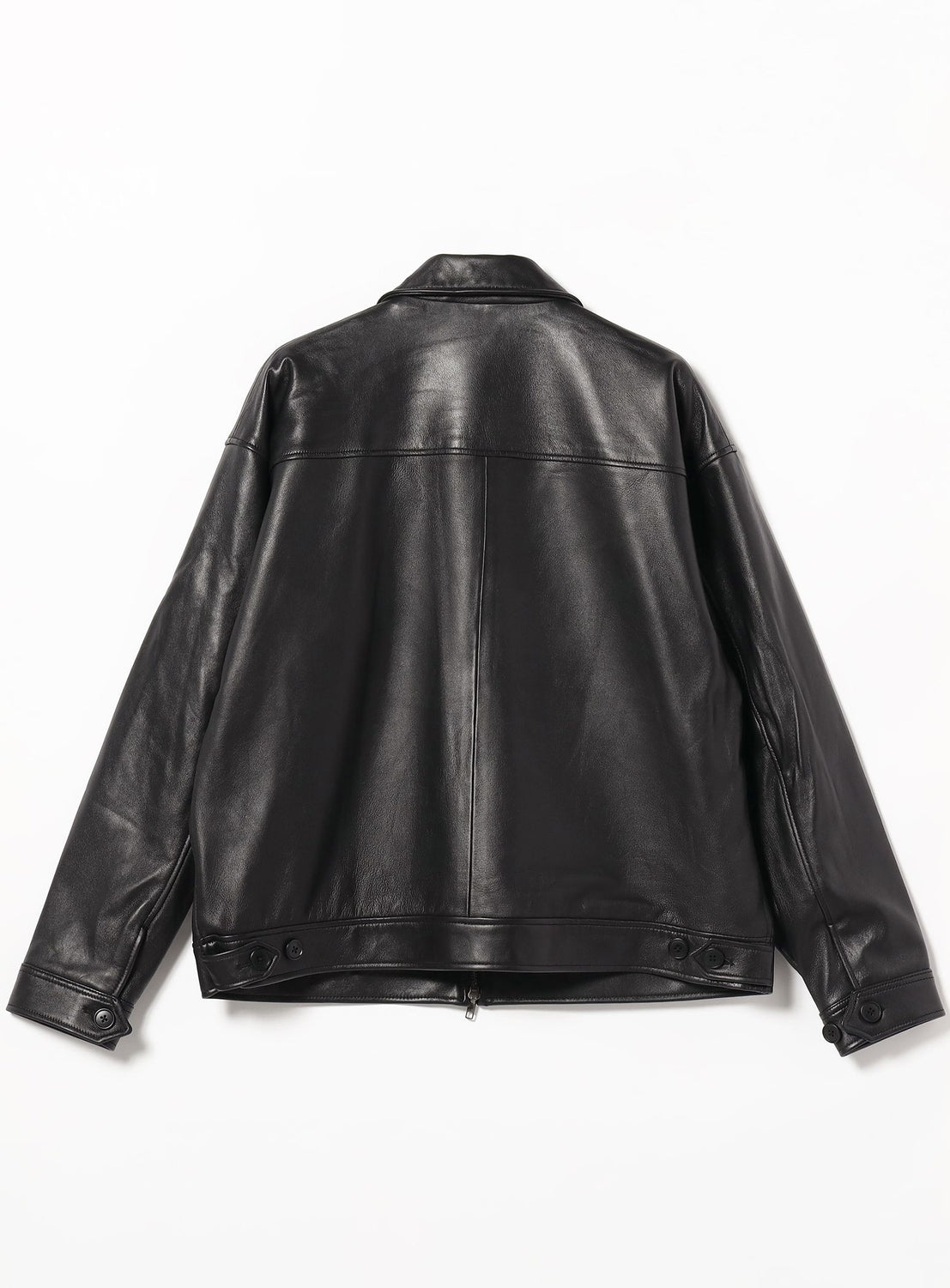 Leather Zip Blouson