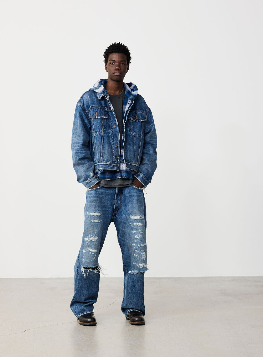Damage Denim Jacket